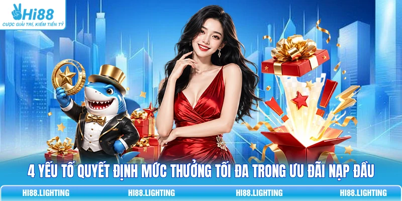 4 Yếu Tố Quyết Định Mức Thưởng Tối Đa Trong Ưu Đãi Nạp Đầu