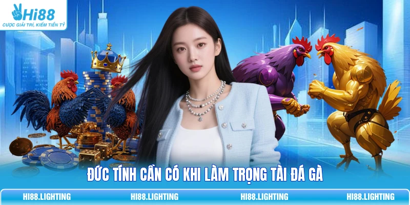 Đức tính cần có khi làm trọng tài đá gà