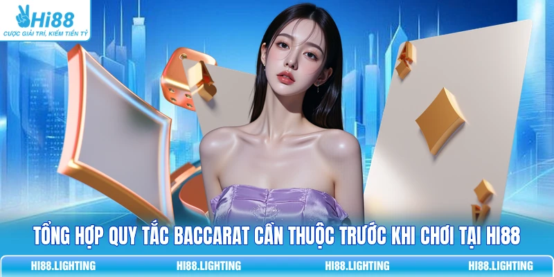 Tổng hợp quy tắc Baccarat cần thuộc trước khi chơi tại HI88